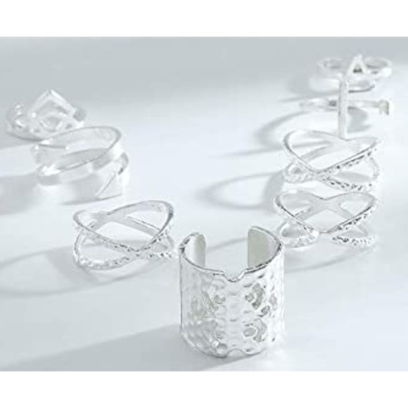 💎✨ Silver Stacking Ring Set - Picture 2 of 5